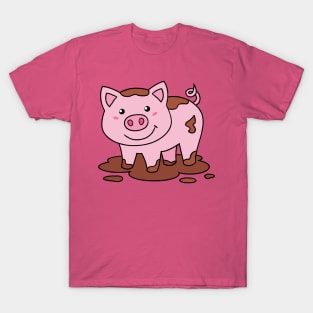 Pink Pig Happy Piglet T-Shirt